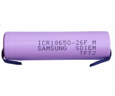- (Li-ion)  18650 Samsung ICR 26F﻿ 2600MAH 3.7V 5.2A﻿    