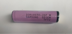 ˳- (Li-ion)  18650 Samsung ICR 26F﻿ 2600MAH 3.7V 5.2A﻿  ﻿